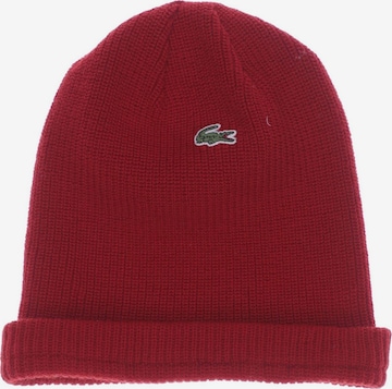 LACOSTE Hut oder Mütze One Size in Rot: predná strana