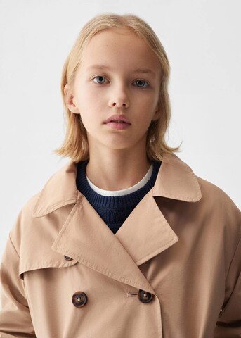 MANGO KIDS Coat in Beige