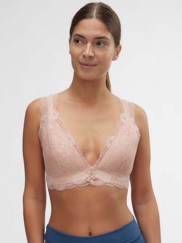 MAMALICIOUS Triangle Nursing Bra 'SENIA' in Pink: front