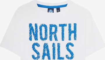 North Sails Baumwoll Jersey T-Shirt in Weiß: predná strana
