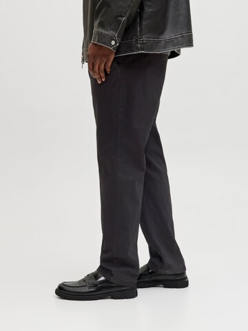 Jack & Jones Plus Slimfit Chino kalhoty 'JPSTMarco JJDave' – černá