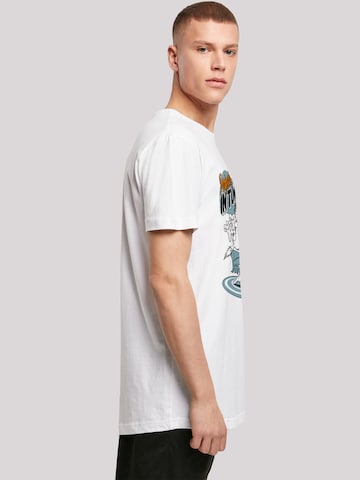 F4NT4STIC Shirt 'Tom and Jerry Perfectly In Tune' in White