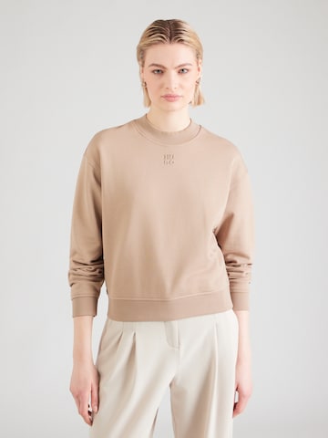 HUGOSweater majica 'Daxandria' - smeđa boja: prednji dio