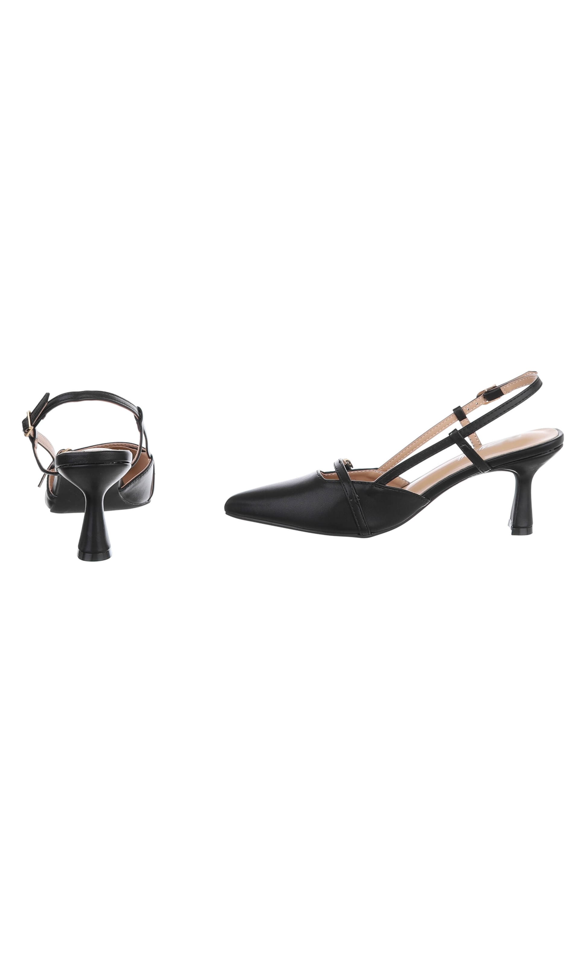 Ital-Design Slingpumps in Schwarz