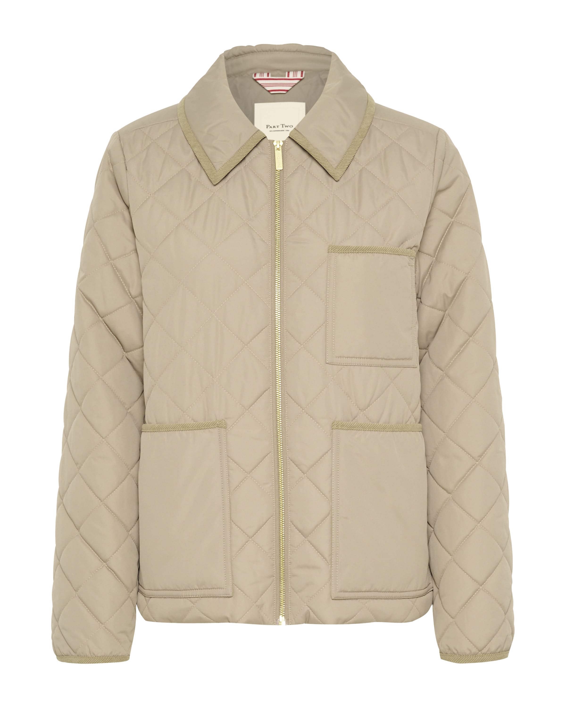 Part Two Steppjacke 'Naomie' in dunkelbeige, Produktansicht