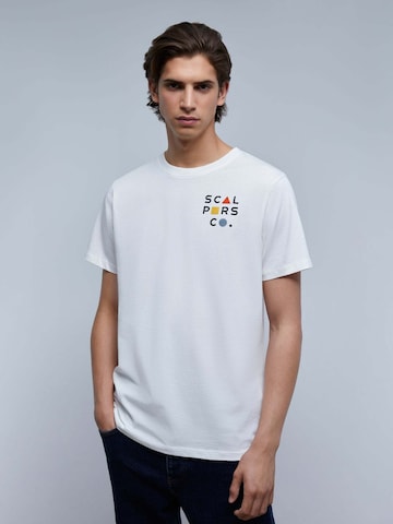 Scalpers Koszulka 'Bau Flock' w kolorze biały