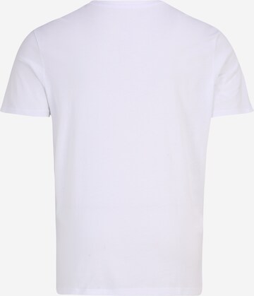 T-Shirt 'NAVIGATOR' Jack & Jones Plus en blanc