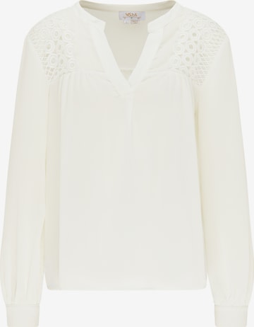 usha FESTIVAL Blouse in White: front