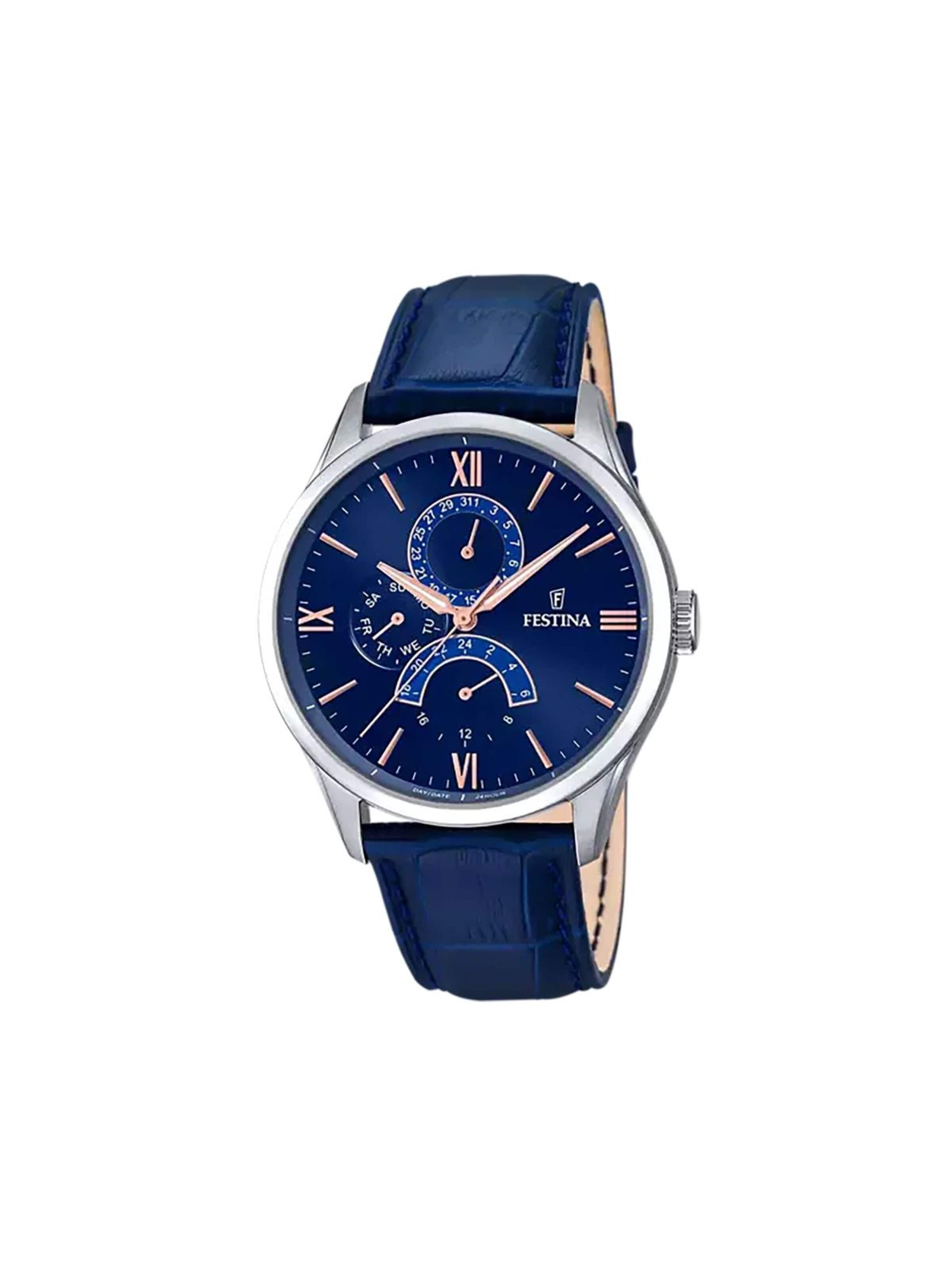 Montre à affichage analogique FESTINA en bleu : devant
