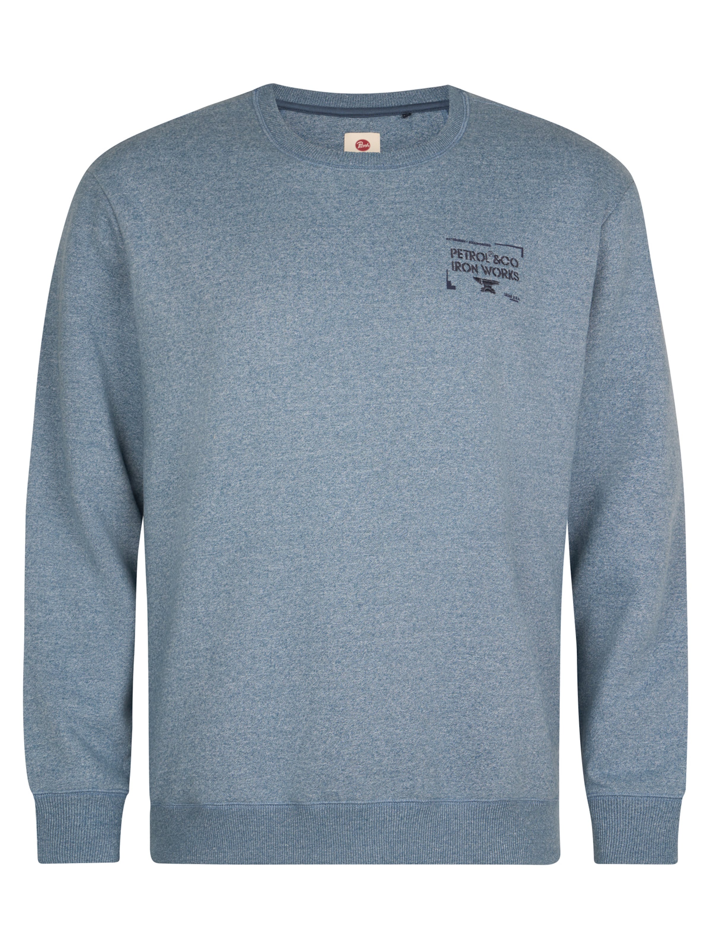 Petrol Industries Sweatshirt in Blue: front