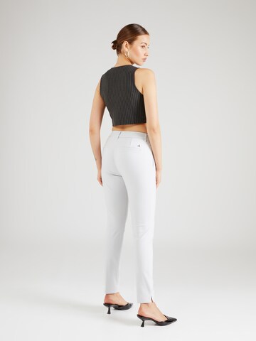 MOS MOSH Slim fit Pleat-front trousers in Grey