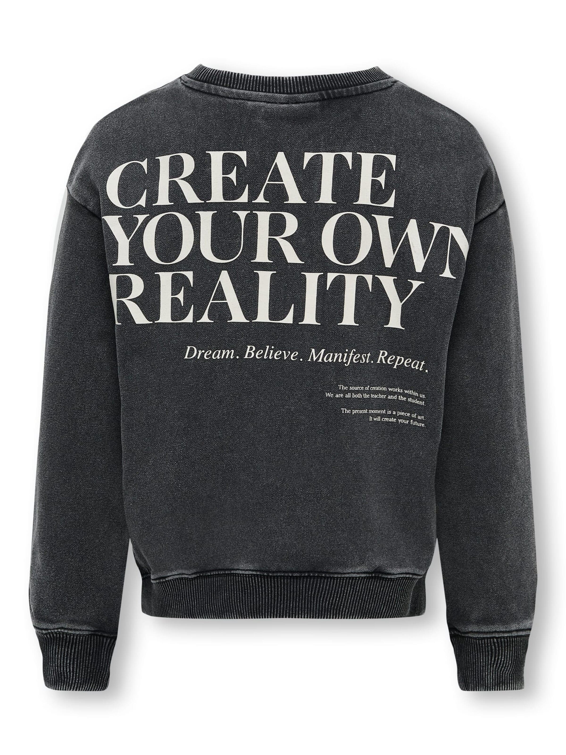 ONLY Sweatshirt 'nelly' in Grey