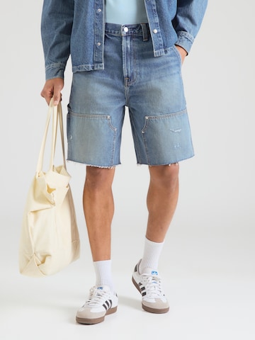 Abercrombie & FitchBaggy Traperice - plava boja: prednji dio