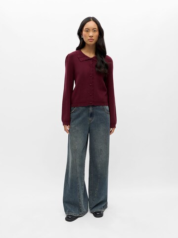 OBJECT Gebreid vest 'PARYA' in Rood