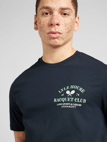 T-Shirt 'Racquet Club' Lyle & Scott en bleu