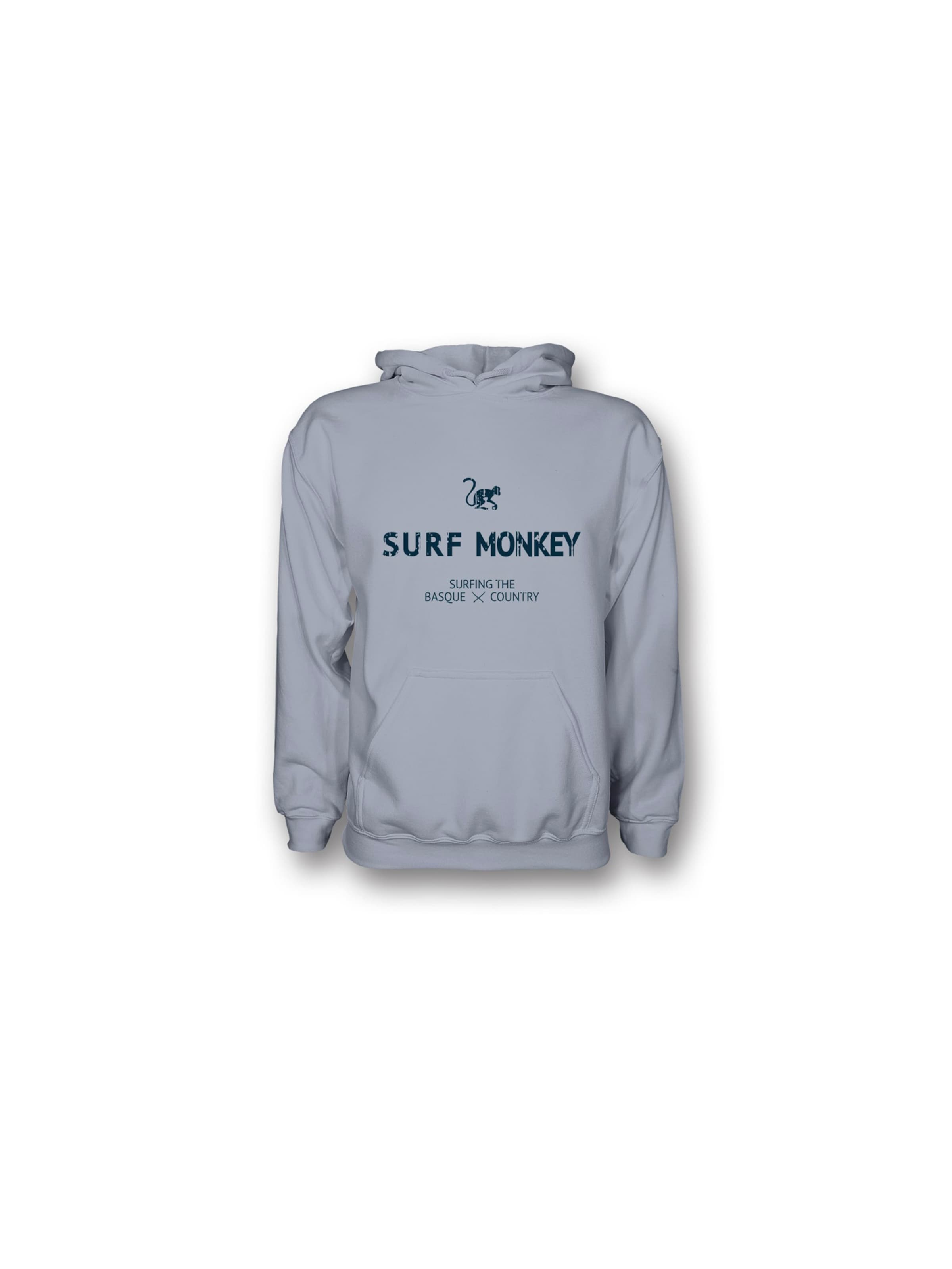 Sweat-shirt Surf Monkey en bleu : devant