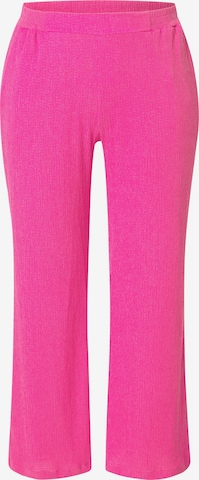 Ulla Popken Trousers in Pink: front