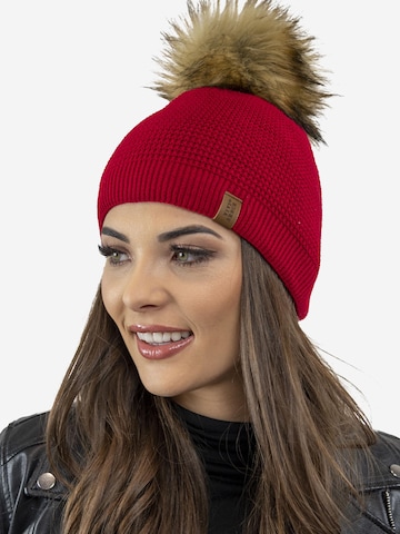 Vivisence Beanie '7041' in Red