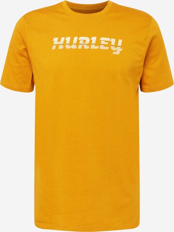 Hurley Funkční tričko – žlutá: přední strana