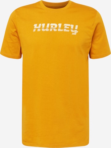 Hurley - Camiseta funcional en amarillo: frente