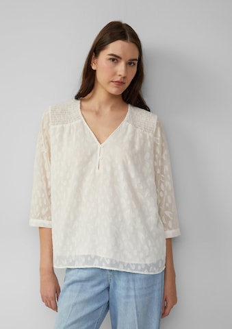 s.Oliver Blouse in Beige: voorkant