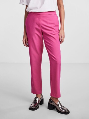 PIECES Regular Pants 'BOSS' in Pink: front