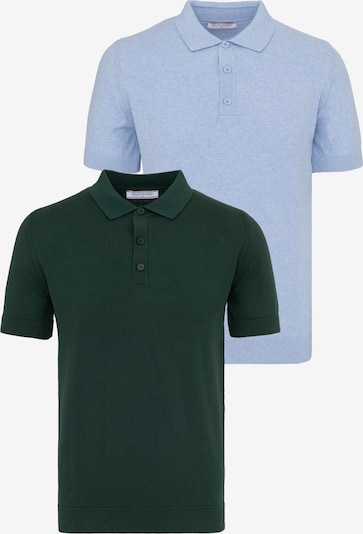 Marškinėliai iš Felix Hardy, spalva – šviesiai mėlyna / tamsiai žalia, Prekių apžvalga