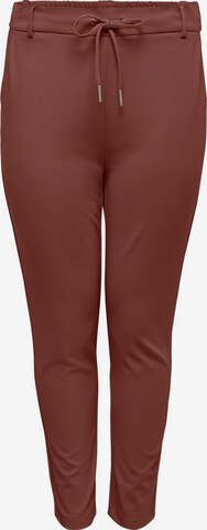 Pantalon ONLY Carmakoma en marron : devant