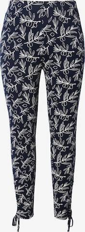 Coupe slim Pantalon Ulla Popken en bleu : devant