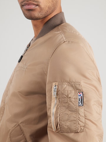 Schott NYC Přechodná bunda 'MACAMPSRS' – béžová