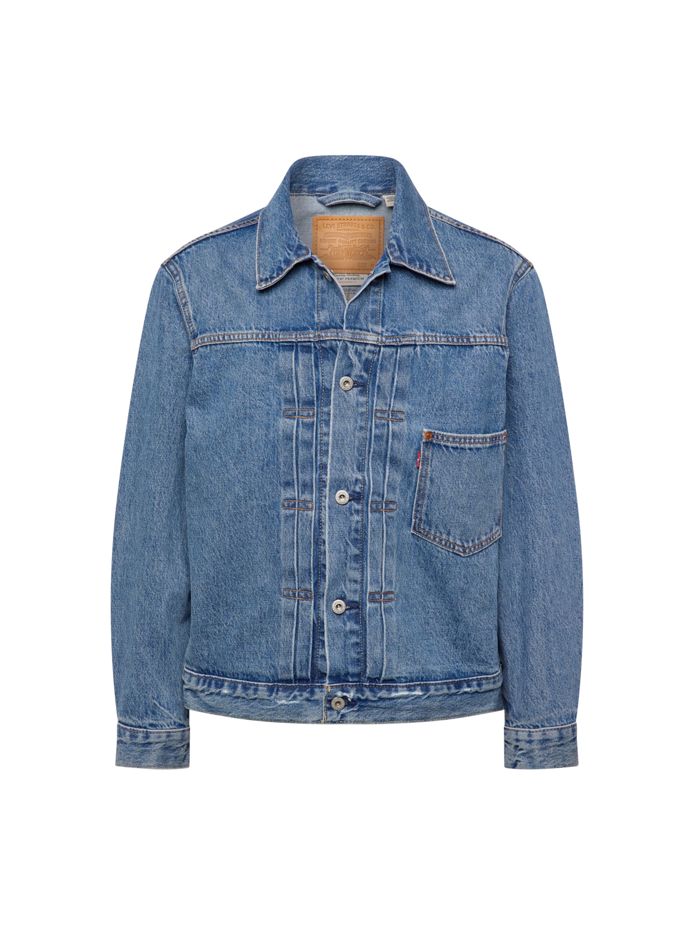 LEVI'S ® Kevad-sügisjope 'Type I', värv sinine: eest vaates