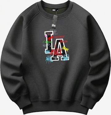 RMK Sweatshirt 'Los Angeles LA' in Grey: front