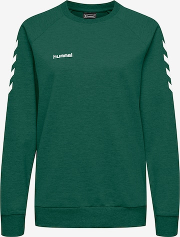 Hummel Sportief sweatshirt in Groen: voorkant