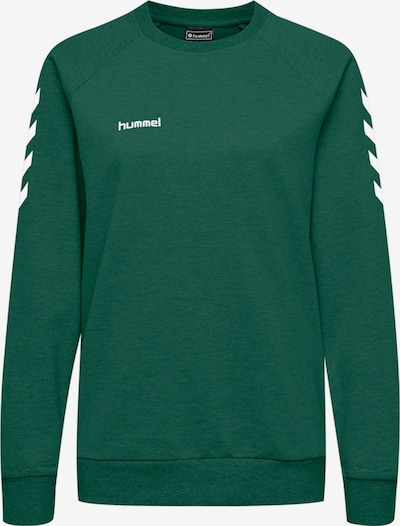 Hummel Sportief sweatshirt in de kleur Donkergroen / Wit, Productweergave
