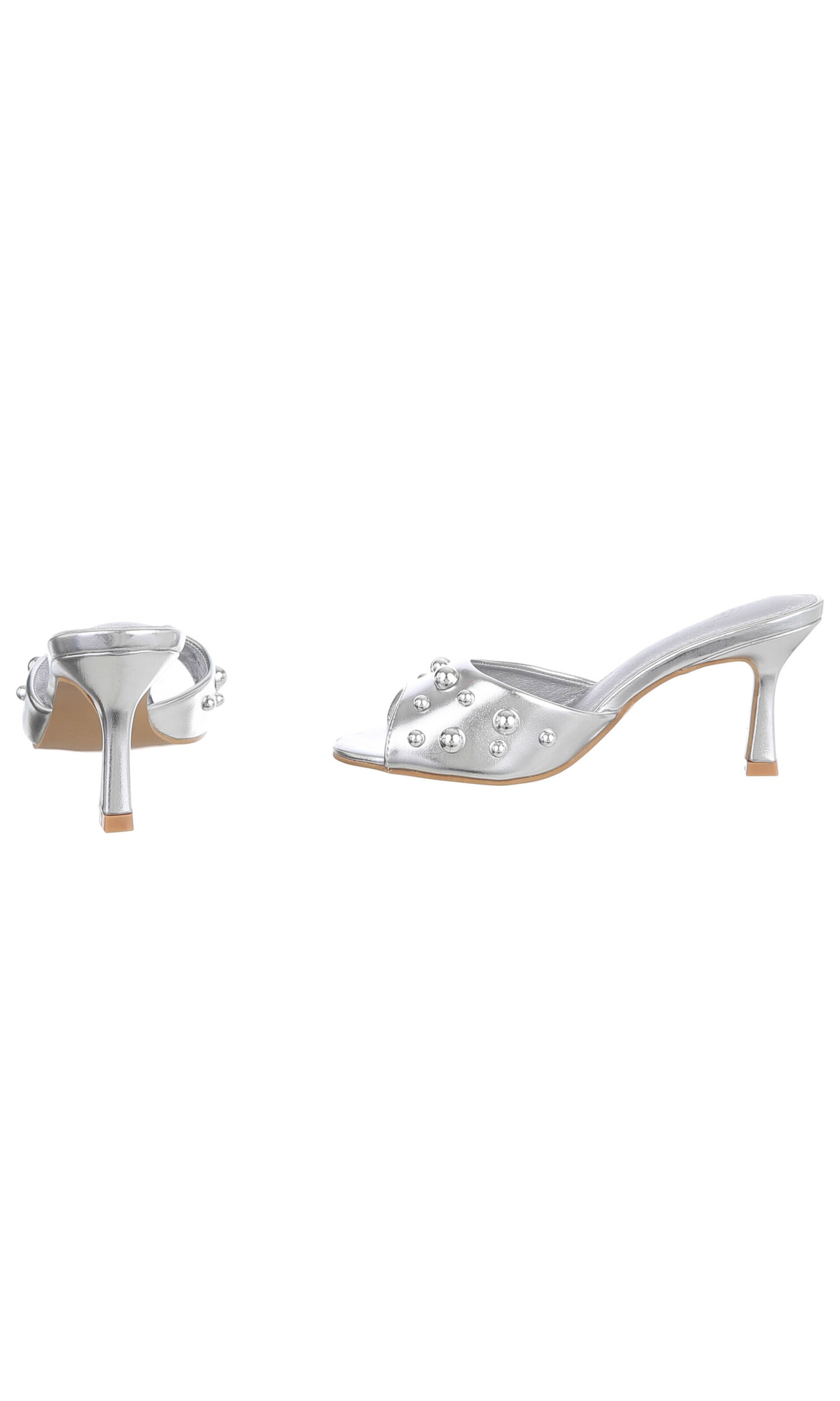 Ital-Design Pantolette in Silber