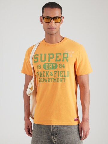 Superdry & Co Paita 'Vintage Prep' värissä oranssi: etupuoli