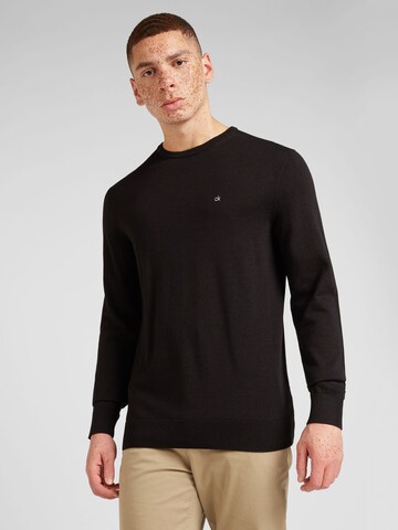 Calvin Klein Regular Sweater in Black: front
