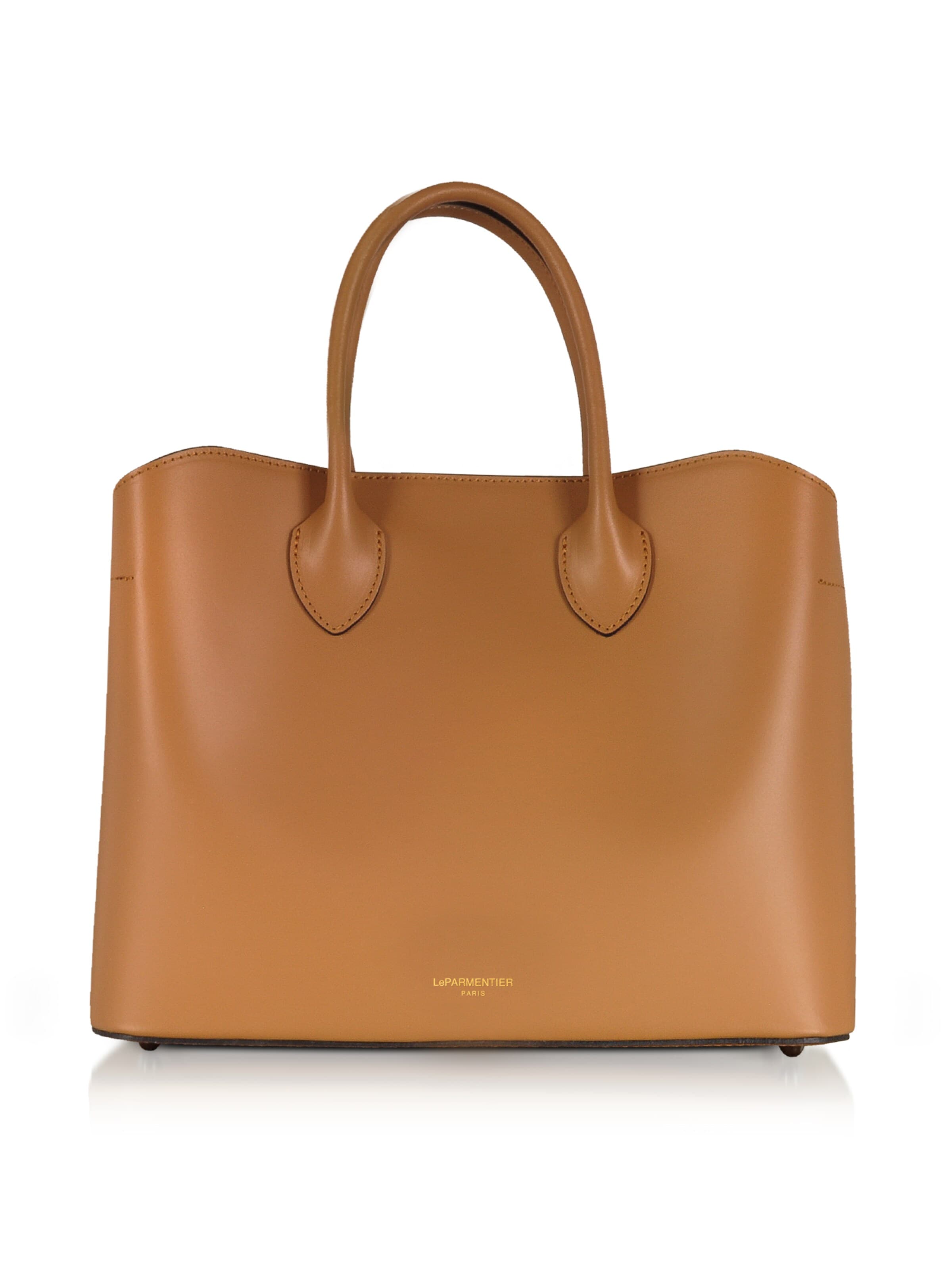 LeParmentier - Bolso de mano 'Jackie' en marrón: frente