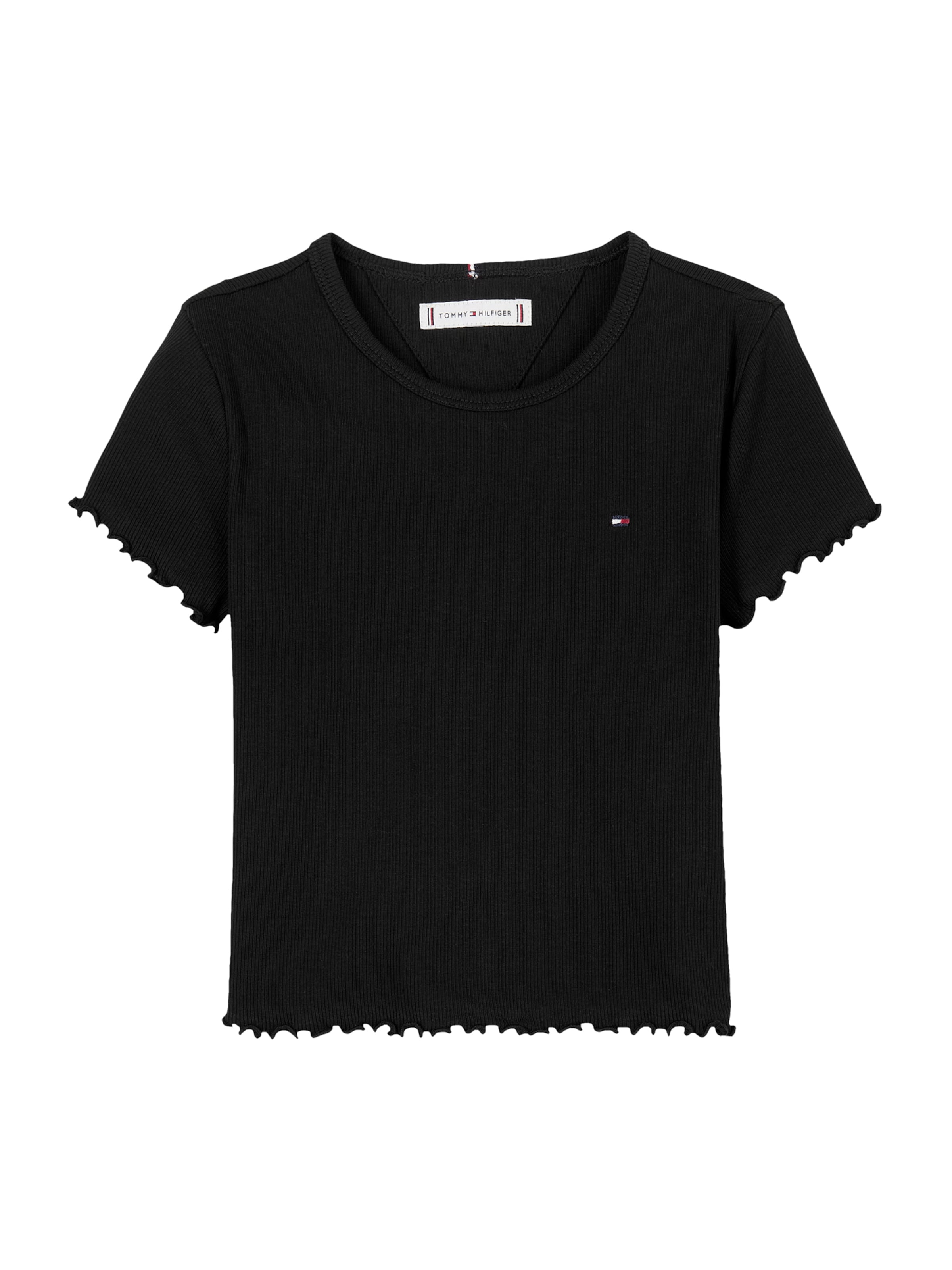 TOMMY HILFIGER Särk 'ESSENTIAL', värv must: eest vaates