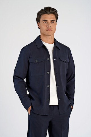 Lindbergh Between-Season Jacket in Blue: front
