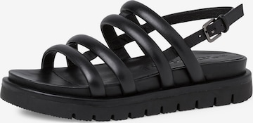 TAMARIS Sandalen met riem in Zwart: voorkant