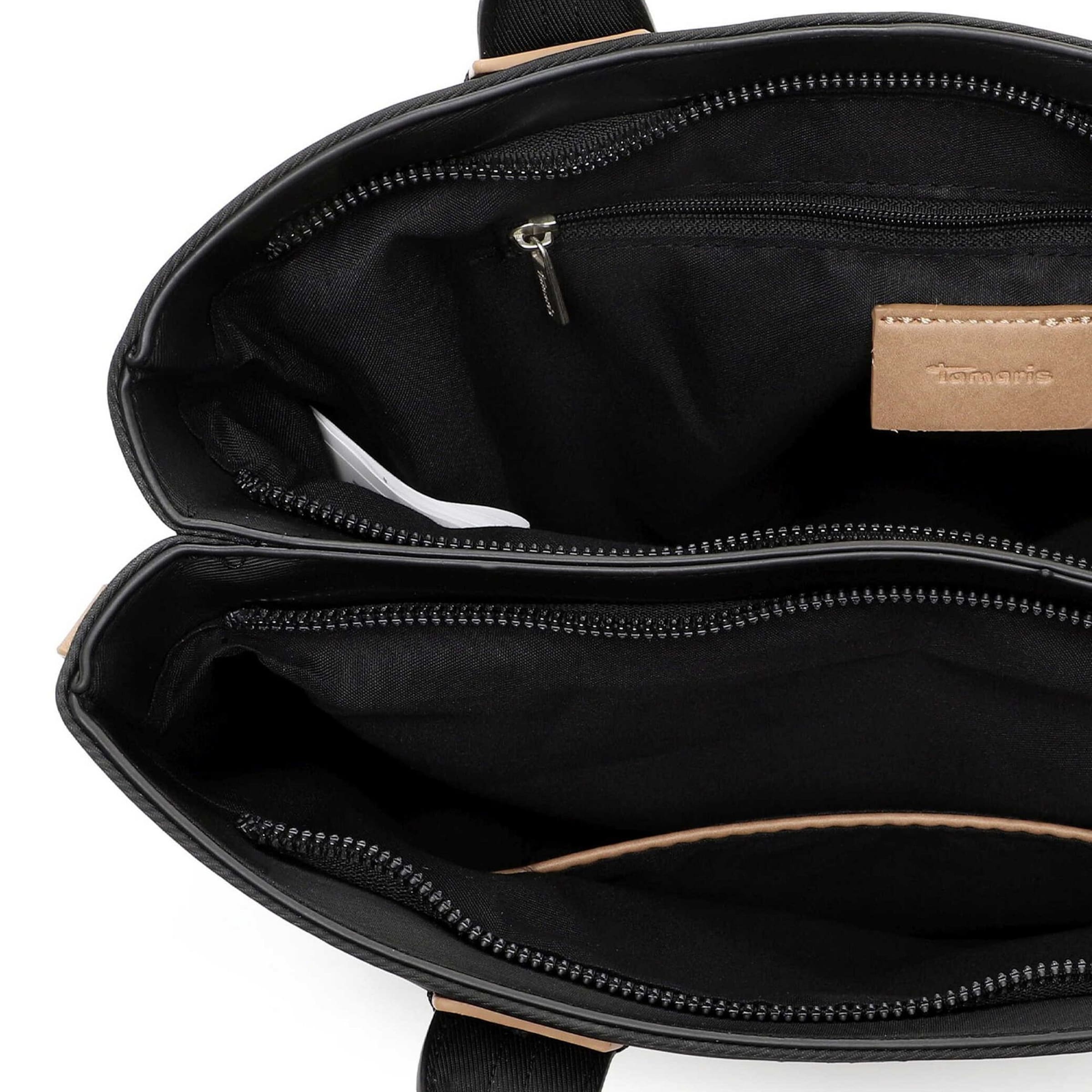 Tamaris Shopper 'Kirsten' in Zwart