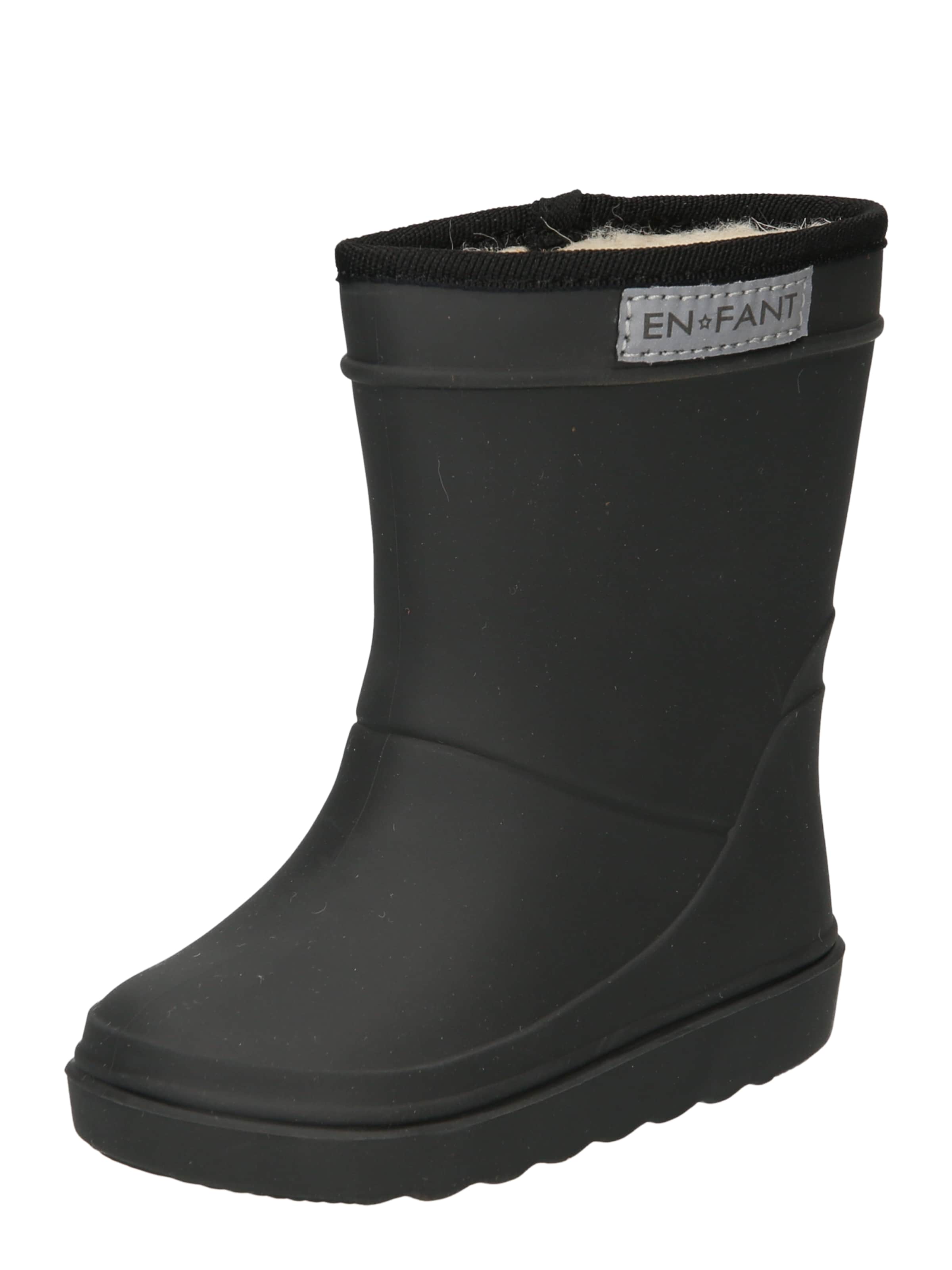 EN FANT Gummistøvler i sort: forside