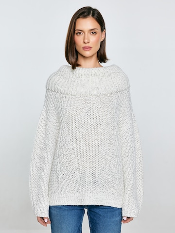 Pullover 'MAGDALENA' di BIG STAR in bianco: frontale