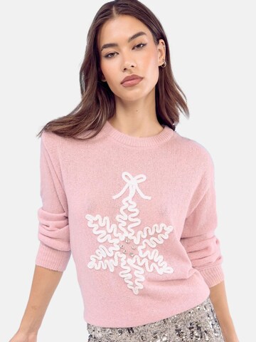 Lipsy Sweater in Pink: front