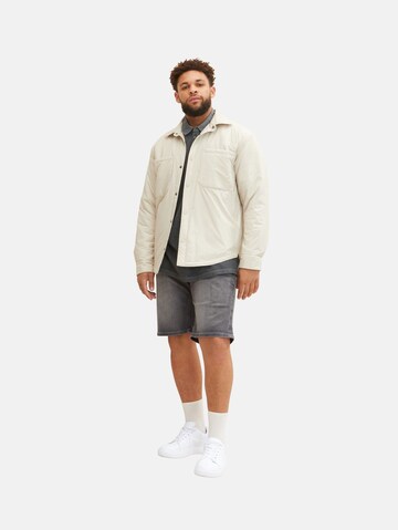 TOM TAILOR Men + Regular Shorts in Grau