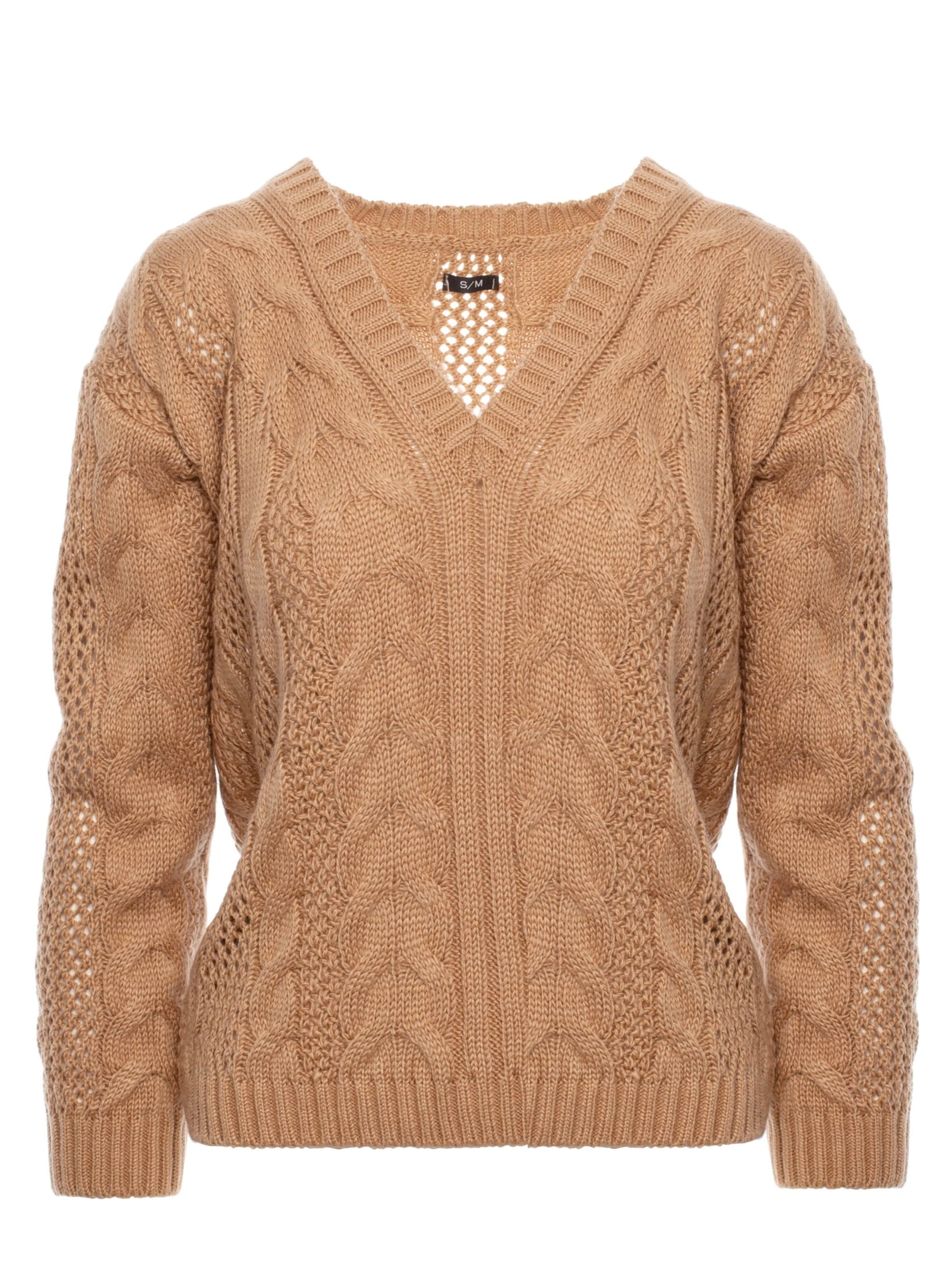 made of emotion - Jersey en beige: frente