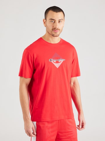 Champion Authentic Athletic Apparel Μπλουζάκι σε κόκκινο: μπροστά