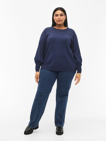 Zizzi Pullover 'ELLA' in Blau