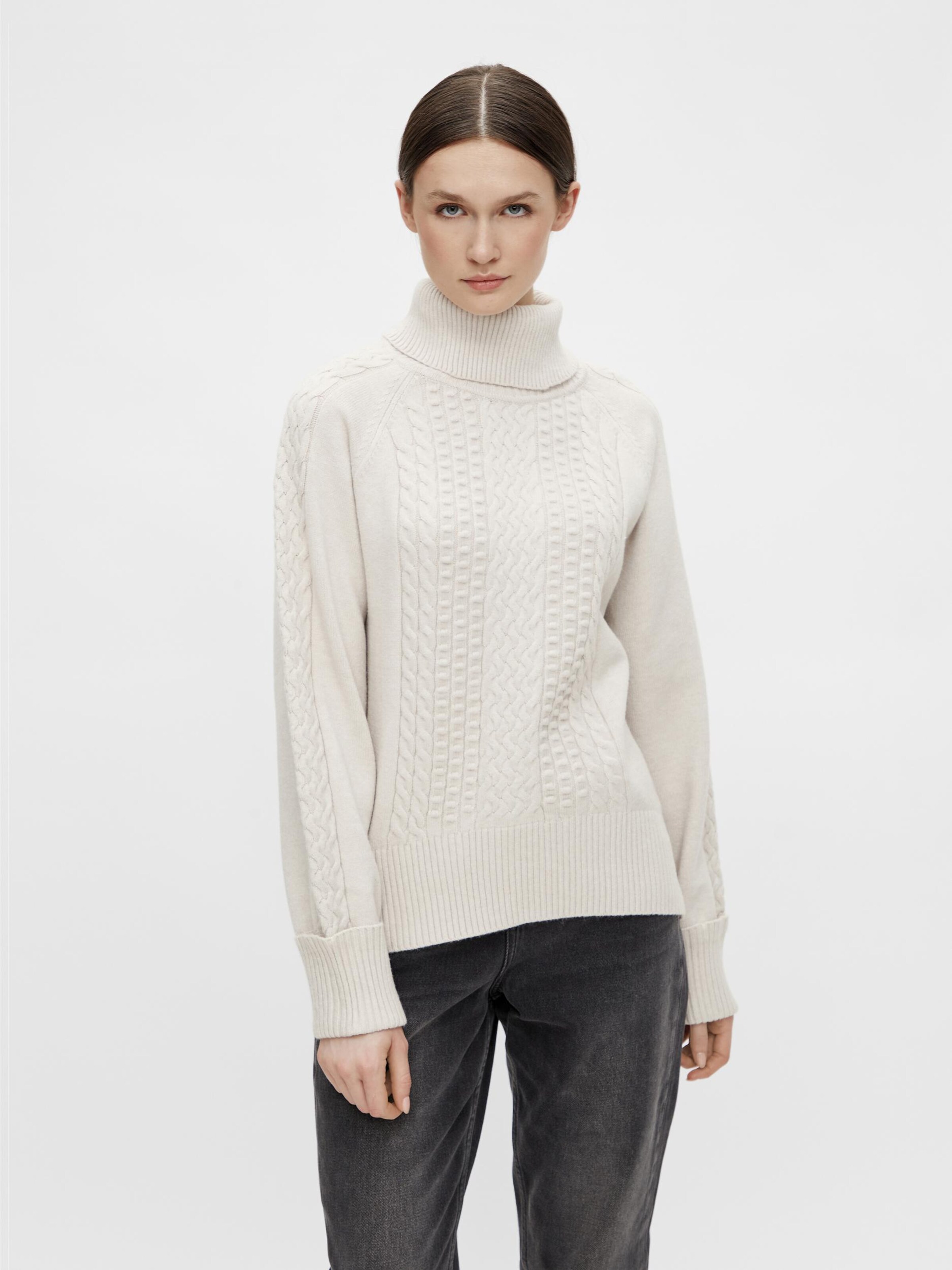 Frauen Pullover & Strick OBJECT Pullover 'Charlie' in Hellgrau - RF29198 Frauen Pullover & Strick OBJECT Pullover 'Charlie' in Hellgrau - RF29198